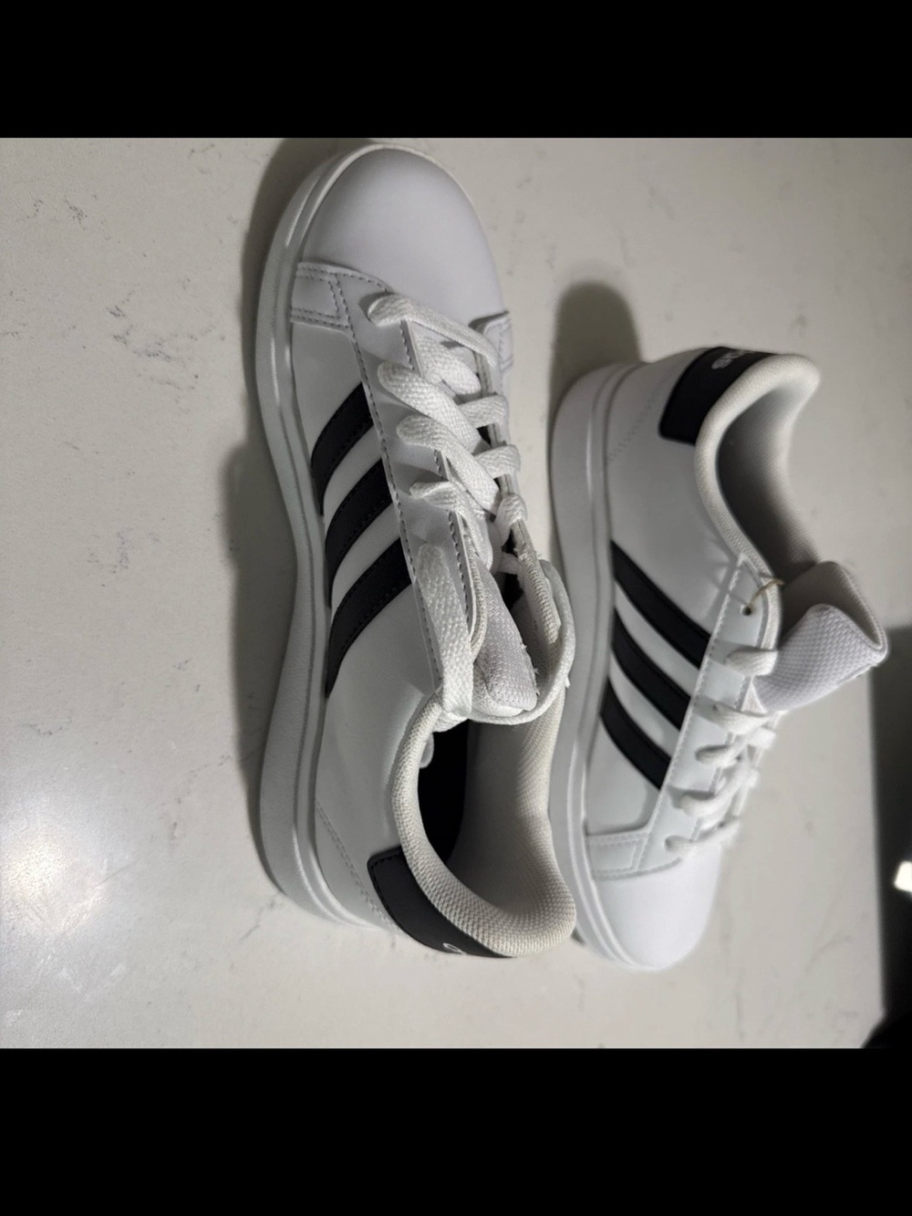 Adidas Grand Court 2.0 Sneakers White Black 4.5Y / Women 5.5 GW6511